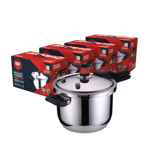 304 stainless steel pressure cooker for home use, thickened explosion-proof pressure cooker with double bottom, gas induction cooker, available for wholesale from manufacturers