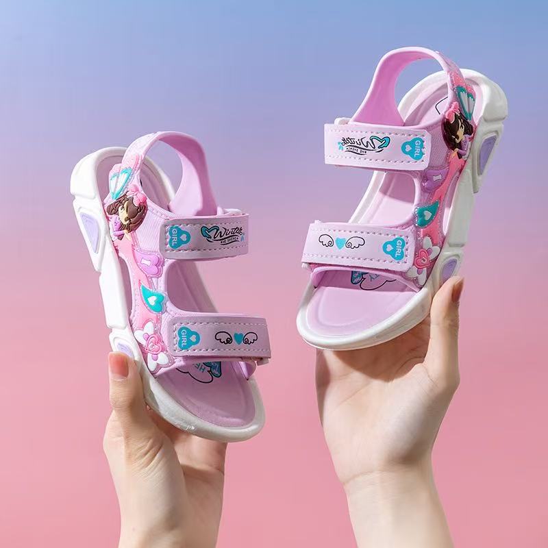 2026 sandalias para niños nuevos zapatos para niños pequeños y medianos, sandalias de moda de fondo suave, sandalias de moda de dibujos animados al por mayor image 2