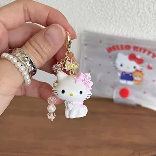 Подвеска-брелок Hello Kitty с молнией и цепочкой, для телефона DIY, королевский котёнок, 5×3×2 см