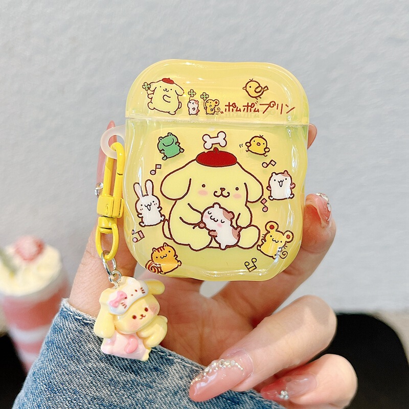 Small Animal Pudding Dog Suitable for Apple Airpods4 Headphone Shell Pro2 Wireless Bluetooth 3 Charging Compartment Box 1 Anti-Fall Small Animal Pudding Dog Suitable for Apple Airpods4 Headphone Shell Pro2 Wireless Bluetooth 3 Charging Compartment Box 1 Anti-Fall