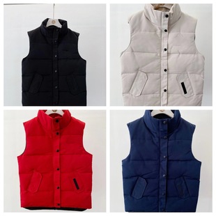Big Goose Women's Vest Goose Vest Down Jacket Thickened Chop Shoulder Vest Couple Women's Jacket