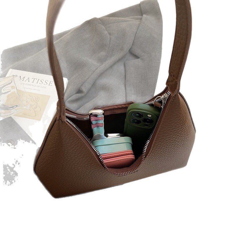 Cross-border 2025 otoño y invierno nuevo nicho litchi estampado bolso de hombro bolso de brazo de moda bolso de mano de viaje