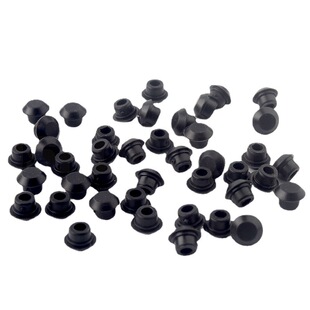 Card building blocks compatible with Lego 24375 technology spare parts 6139223 Black large track rubber non-slip nail