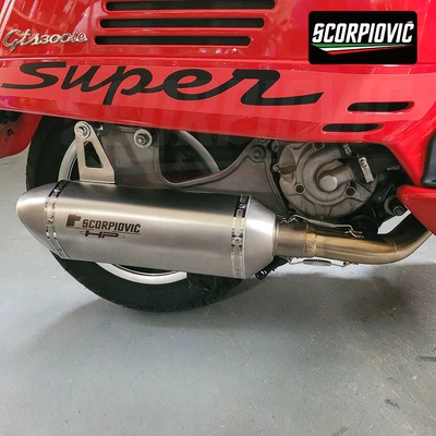 Motorcycle Exhaust Modification Vespa Exhaust pipe