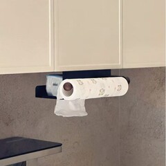 厨房湿巾收纳盒纸巾架子吊柜倒挂抽纸盒收纳抹布保鲜膜橱柜卷纸架