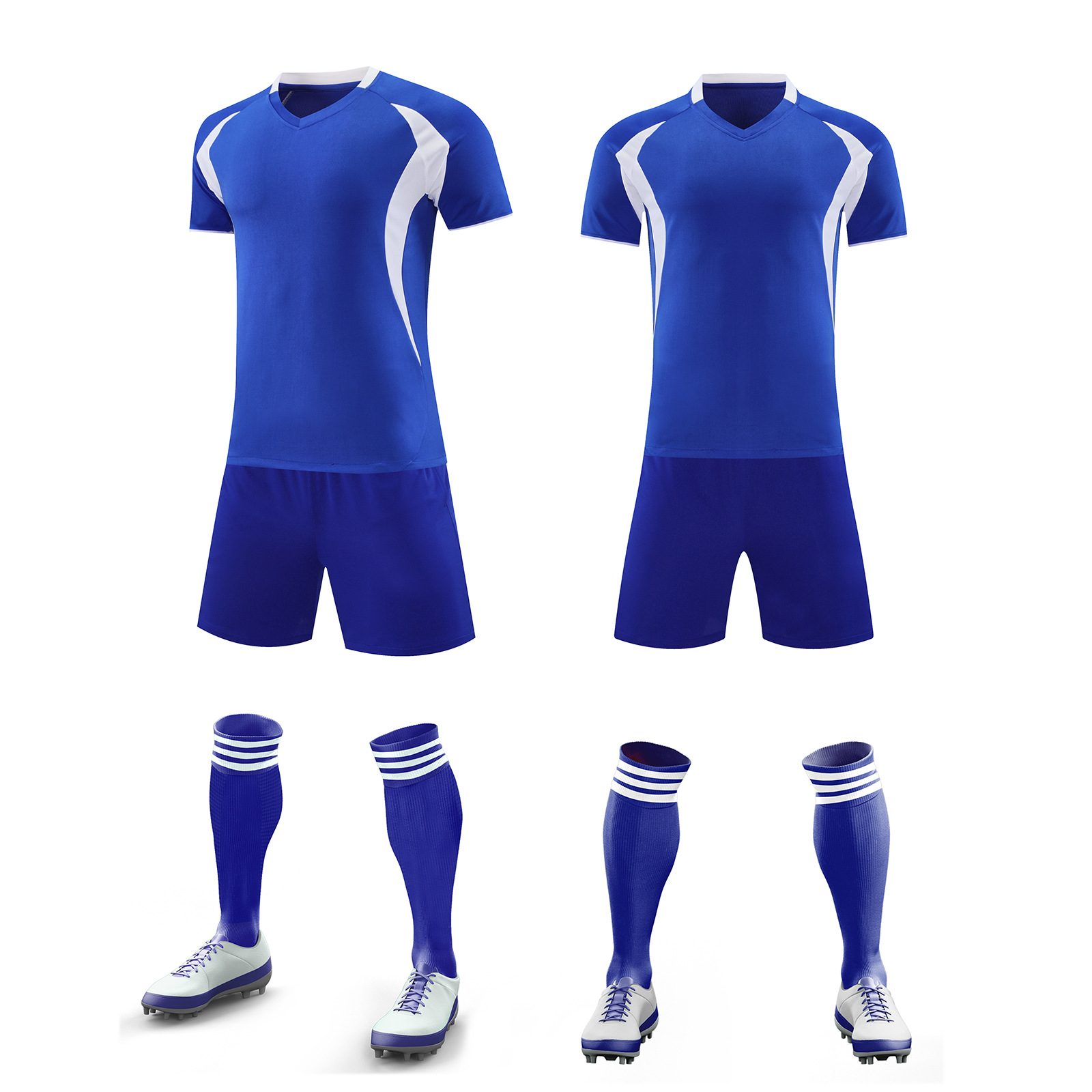 Ropa de entrenamiento de fútbol verano nuevo estudiante adulto ropa de correr al aire libre casual juego de secado rápido ropa de equipo número de impresión ropa de clase