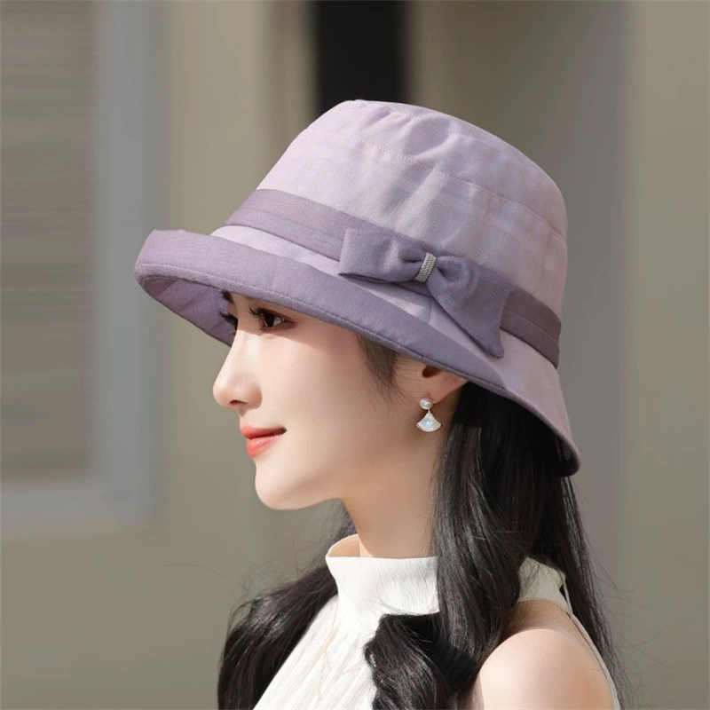 2025 new spring and summer outdoor sunshade fisherman hat for women thin breathable grandma breathable sun hat fashionable basin hat