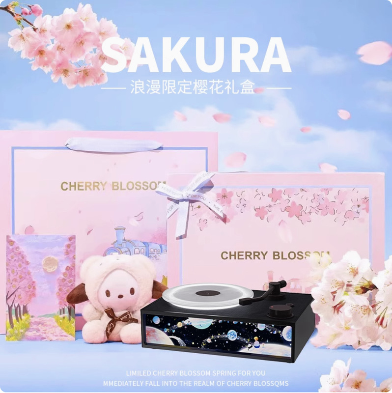 無線bluetoothスピーカー香薫雰囲気ランプ小音響レトロ黒ゴムレコード機家庭用高音質誕生日プレゼント|undefined