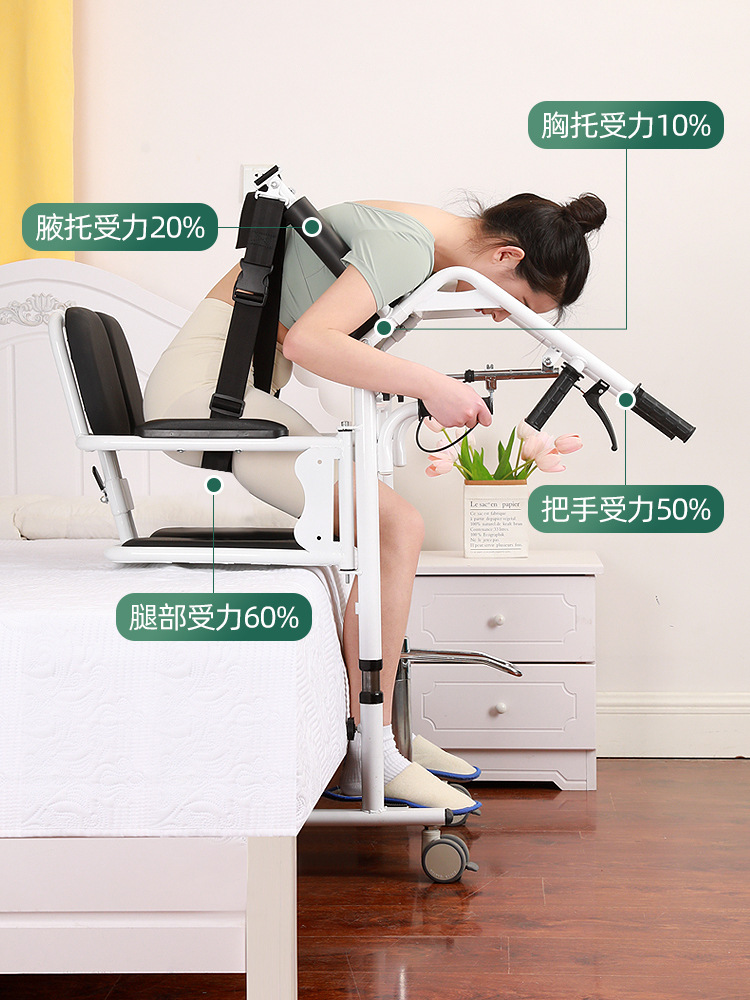 máquina de desplazamiento de enfermería para ancianos máquina de desplazamiento para discapacitados silla de desplazamiento multifuncional elevación hidráulica máquina de desplazamiento para ancianos discapacitados