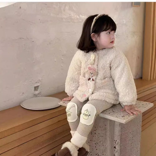 �n��ͯ�b��ͯ����2024�ﶬ�b��Ʒ�nϵŮͯСͯ������żëë���޷�