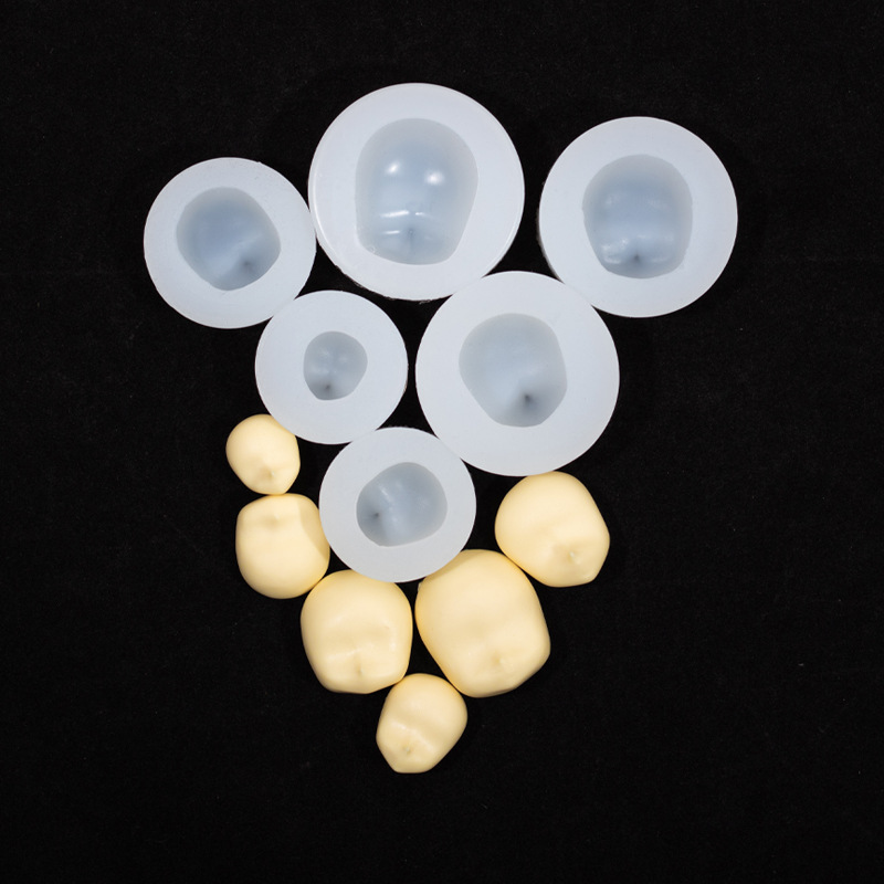 Universal silicona cara molde al vapor relleno cara grande medio pequeño tamaño serie suave arcilla fondant muñeca Q versión cara molde