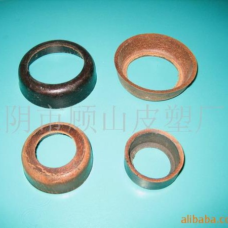 供应高壓電動水泵牛皮碗手壓式抽水泵用活塞頭層真牛皮碗