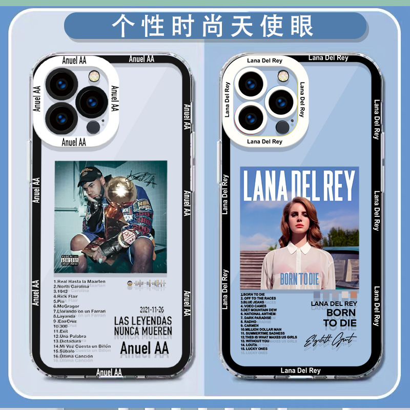 European and American Music Album Cover Thunder Sister Apple 17Promax Mobile Phone Case Wholesale Iphone13 Transparent Soft Case