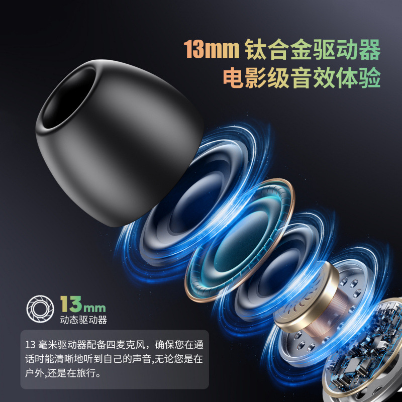 G05新型bluetoothイヤホン入耳式5.4騒音低減超長待機メーカー直販tws低遅延イヤホン|undefined