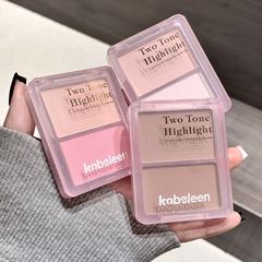 KOBELEEN光影灵动高光盘提亮膨胀哑光眼影氛围感高光腮红一体盘