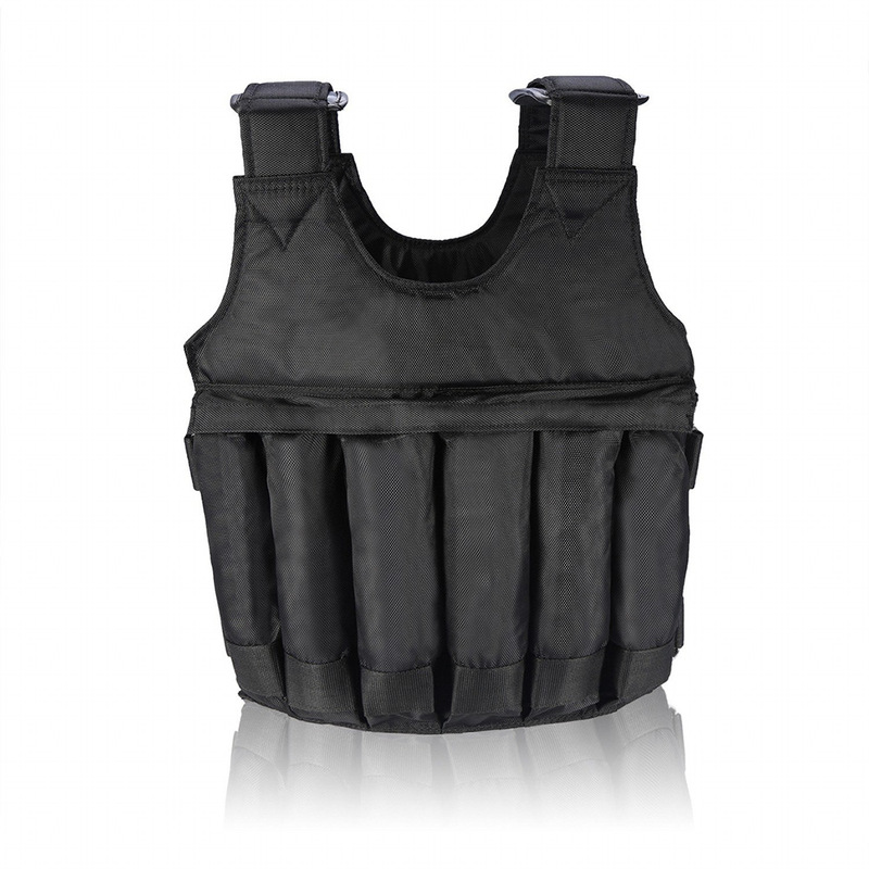 1-50kg adjustable sandbag vest weight-bearing vest steel plate lead block vest can be loaded sand vest weight-bearing equipment iron sand