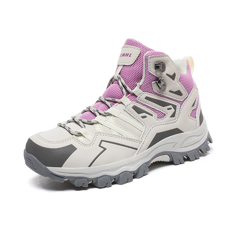 Más tamaño transfronterizo Nueva pareja de zapatos de senderismo de malla transpirable al aire libre zapatilla de deporte acampar fuera de la carretera senderismo zapatos de los hombres y las mujeres