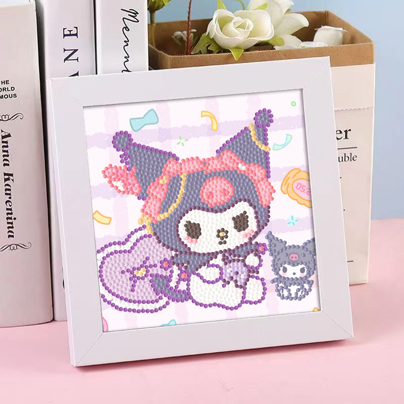 Diamante infantil DIY hecha a mano con material de marco paquete de dibujos animados Sanliou pegatinas de diamante regalo al por mayor pinturas de mampostería