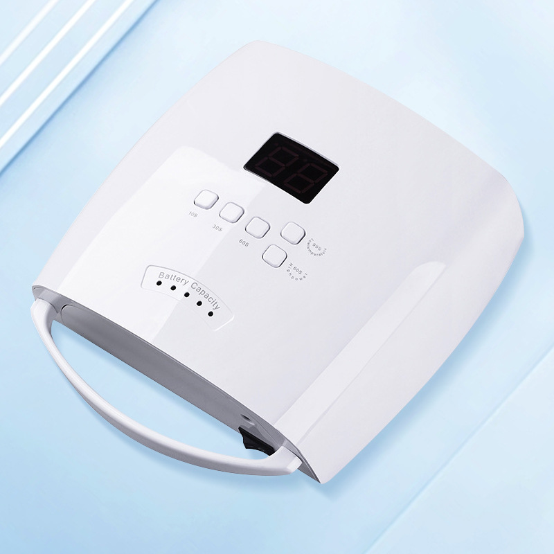 Almacenamiento eléctrico portátil máquina de belleza de uñas lámpara de fototerapia 66W lámpara de belleza de uñas carga inalámbrica LED máquina de fototerapia de belleza de uñas secadora