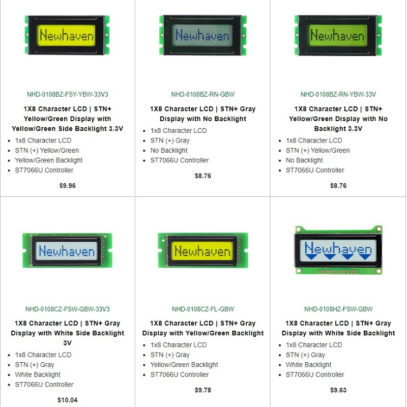 Newhaven Purchase LCD Display Modules Цветной OLED-дисплей Модуль