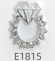 2024 nueva cabeza beige aleación rhinestone joyería de uñas mezclado lote pintura al óleo arco diamante anillo decoración de uñas al por mayor