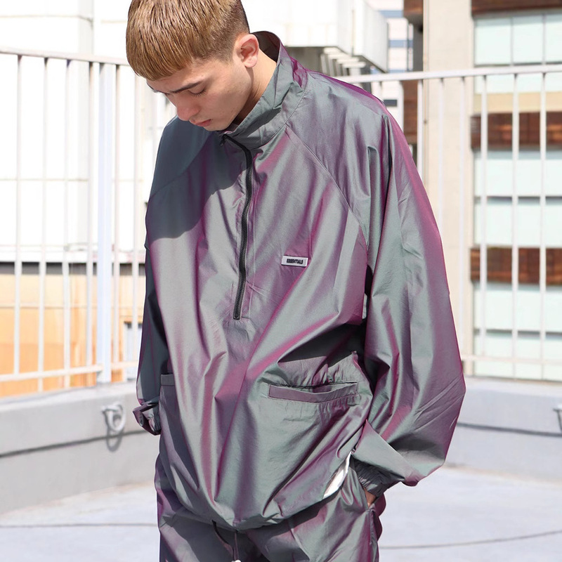 Fog Multi-Line Essentials Hhh Half-Zip Sun Protection Nylon Jacket Men's Jacket American Windbreaker Jacket