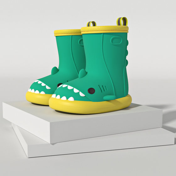 Shark Rain Boots for Women Adult Cute Summer Indoor and Outdoor Non-slip Big Kids Rubber Shoes Cute Parent-child Waterproof Rain Boots for Women