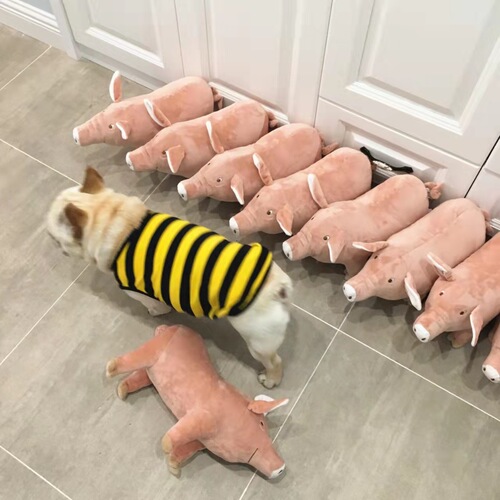 Cute simulation sow doll piglet plush toy pig doll photography props pig doll machine doll wholesale