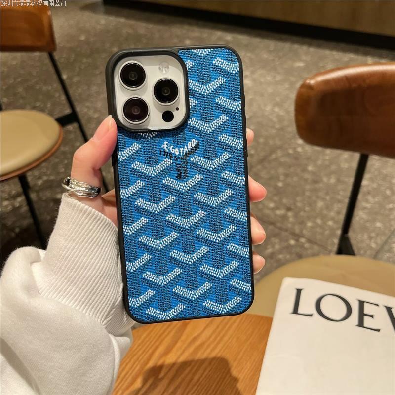 Goyard Goyardine Case for iPhone 16 Pro Blue