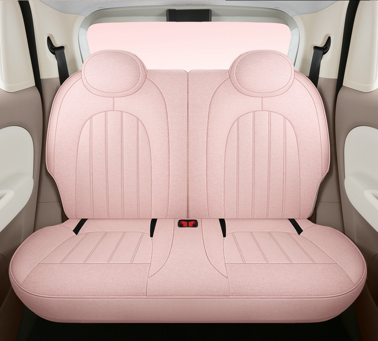 2025 Wuling Hongguang Mini Special Car Seat Cushion Fourth Generation Macaron Four-Door Cotton and Linen Breathable Cartoon Seat Cover