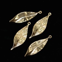 古风金色DIY手工新娘发饰配件复古合金叶子 吊坠发簪饰品配件材料