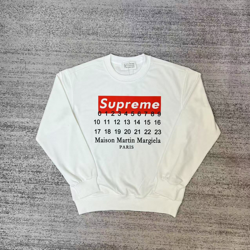 Supreme MM6 Maison Margiela Crewneck Sweater White