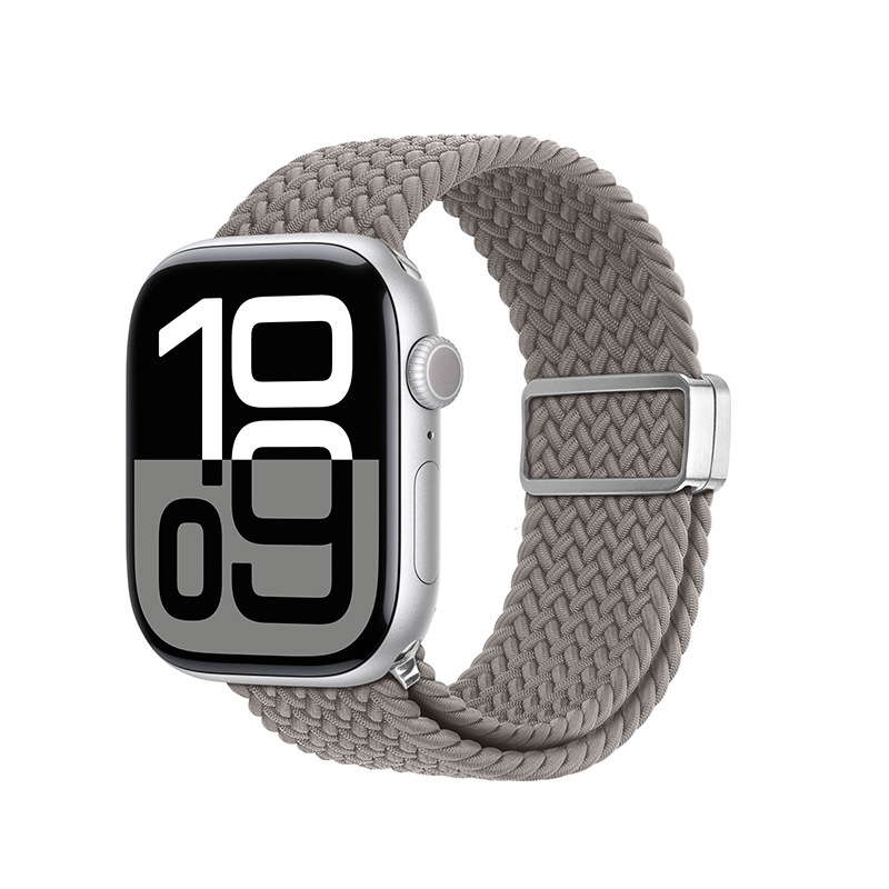 Correa elástica de manzana tejida de nailon para AppleWatch, hebilla de succión magnética, correa deportiva, venta al por mayor transfronteriza image 9