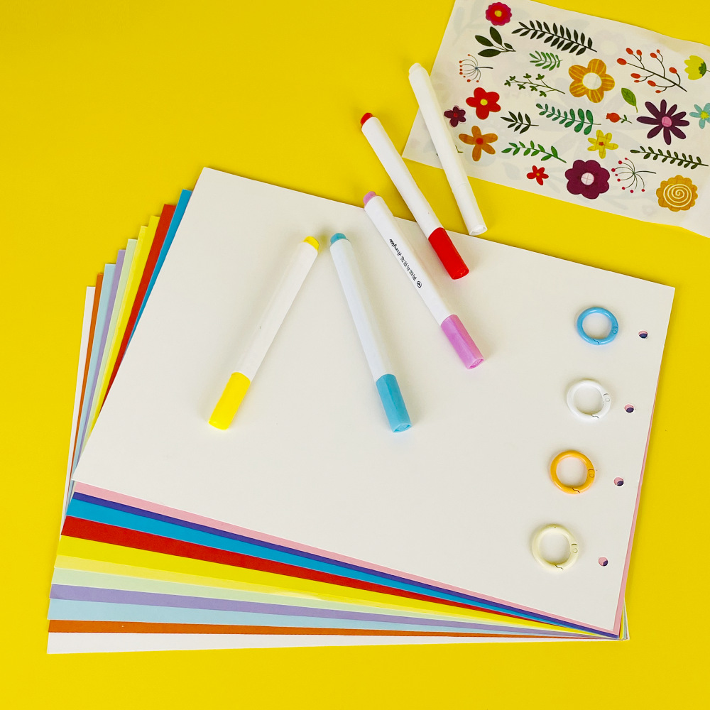 Self-made painting book DIY children's handmade blank graffiti color hard cardboard creative art picture book detachable