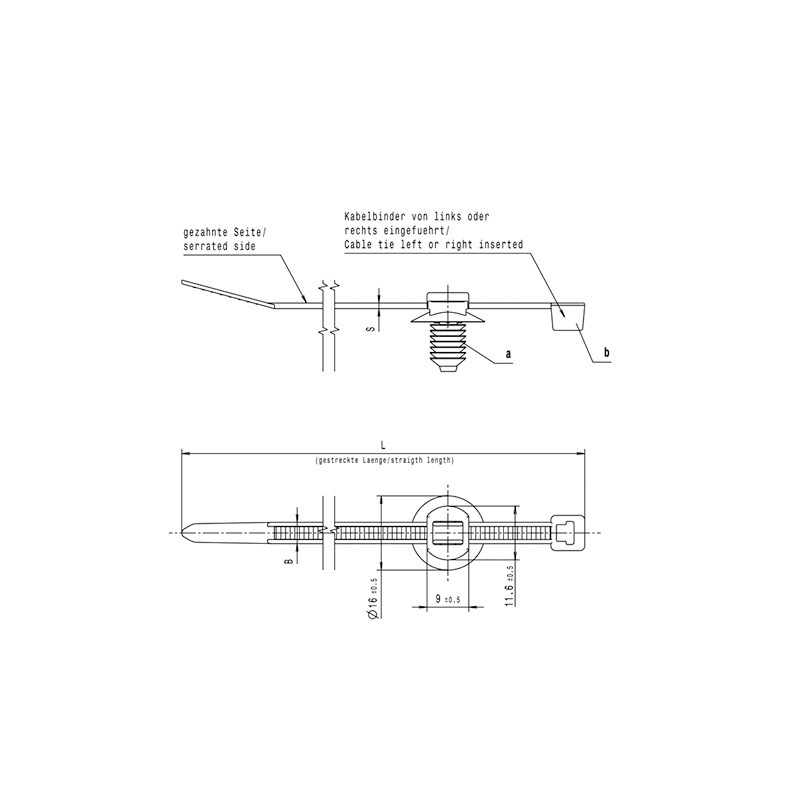HELLERMANNTYTON������̫ͨ2�������̶����� T30LFT6LG 156-00921