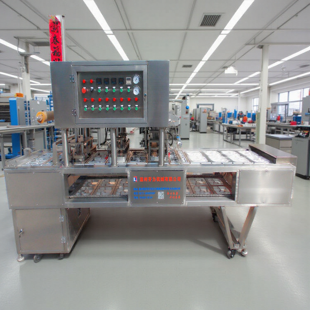 单格三格四格五格快餐盒套餐全自动封口机 快餐盒饭气调包装设备