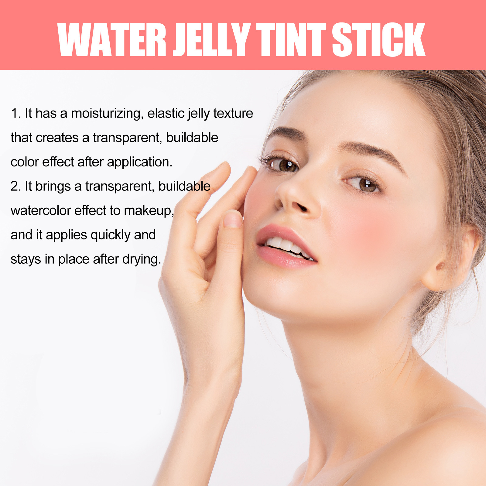 Stick di gelatina di frutta e bacche, colorato, senza trucco, fard in polvere idratante per labbra, stick a doppio scopo_voghion.com