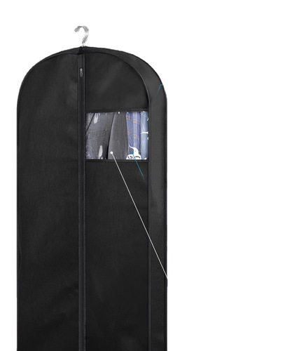 Black transparent tote bag waterproof clothing bag for travel clothes protector, suitable for wardrobe bag, wedding, tailcoat