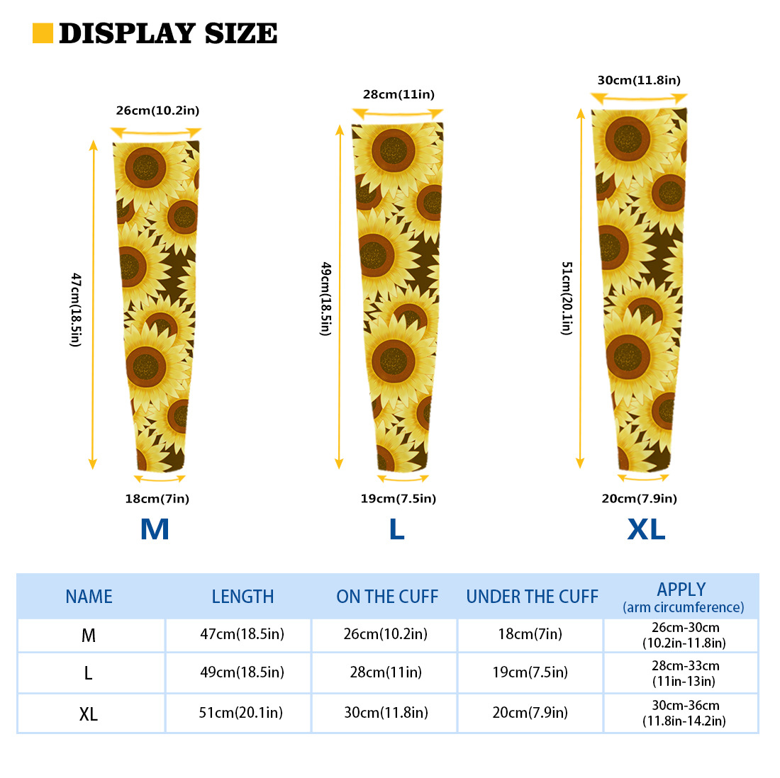 Outdoor sunscreen sleeves for women and men with long high elastic beautiful pattern driving riding gloves arm cover for figure printing