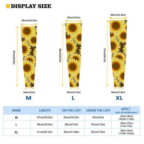 Outdoor sunscreen sleeves for women and men with long high elastic beautiful pattern driving riding gloves arm cover for figure printing