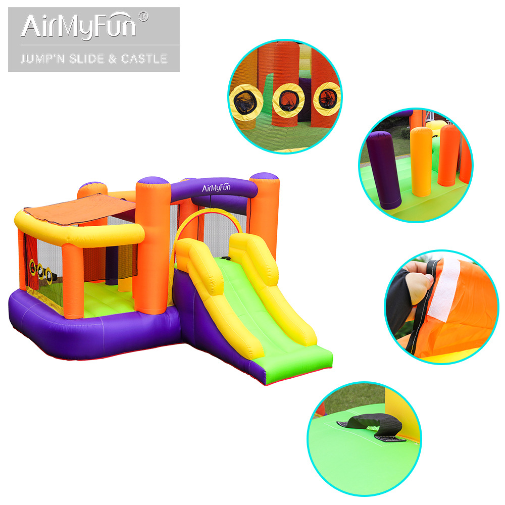 AMF | Castillo inflable para el hogar Diapositiva pequeña para niños Diapositiva inflable Hogar pequeño Castillo doméstico