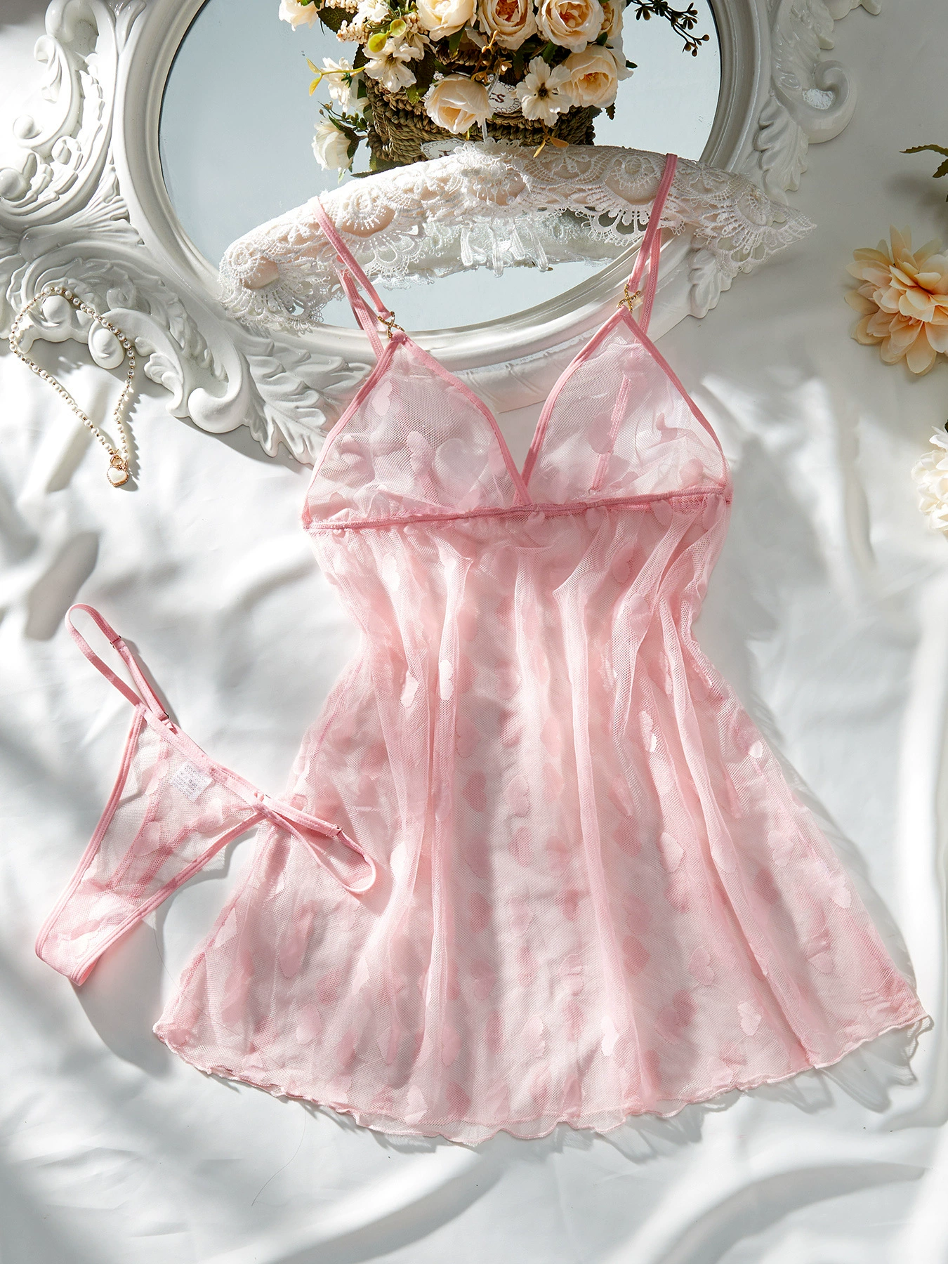 Элитное качественное сексуальное белье, slip-dress, без спинки