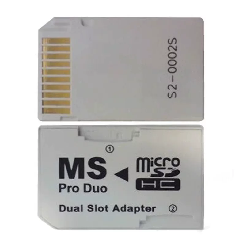 TF MicroSD к MS адаптер держатель карты двойной канал PSP жилет двойной держатель карты