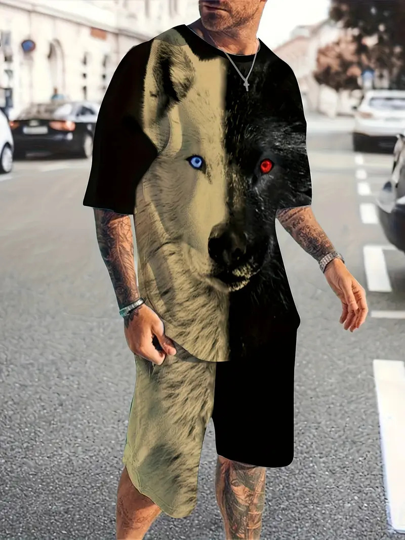 2025 nuevo producto Amazon nuevo conjunto de pantalones cortos de camiseta de manga corta de alta calidad transfronteriza europea y americana ME05 MA04