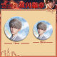 Love and Deep Space Double Flash Badge 165-186 Silver Onion Plain Surface Diameter 75mm58mm Tinplate Animation Yum