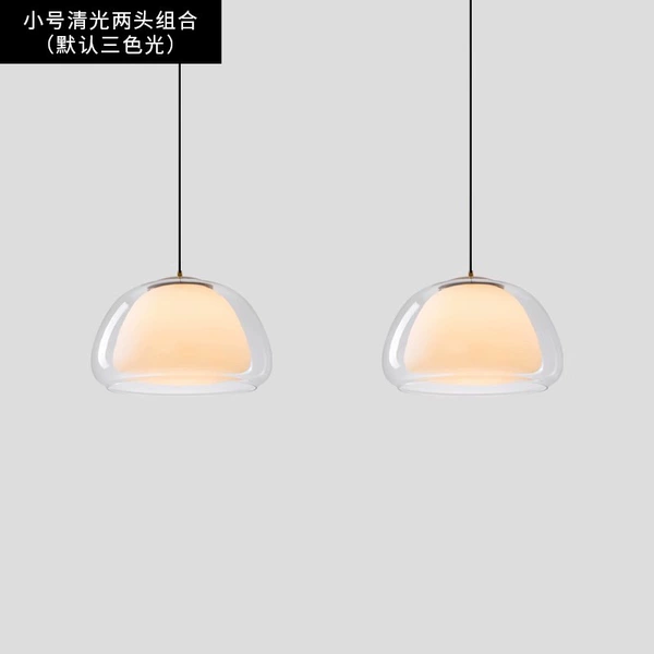 Small 2-head clear light long plate