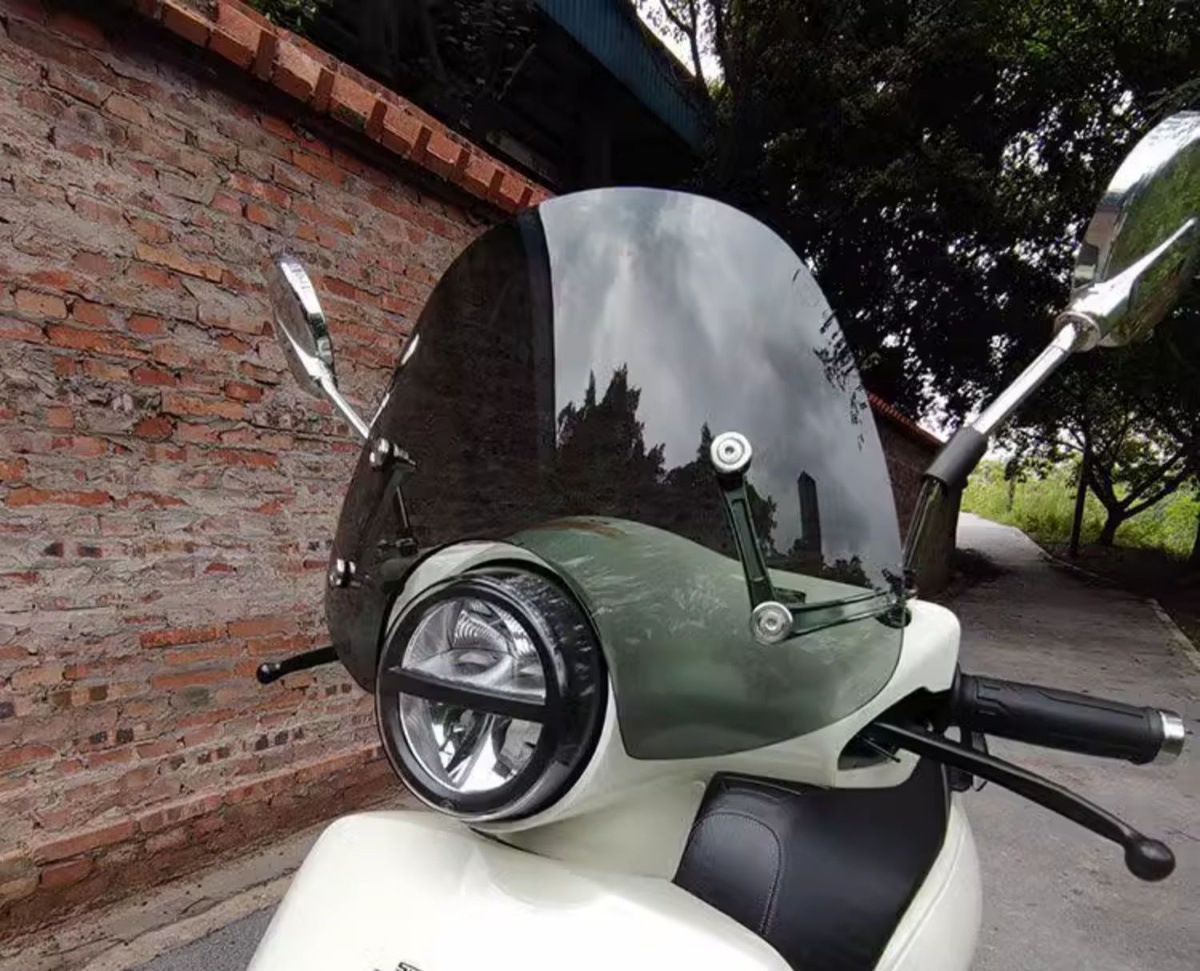 Suitable for Honda Ns125La Special Retro Front Windshield Original Plexiglass Windshield Thickeneded Modification
