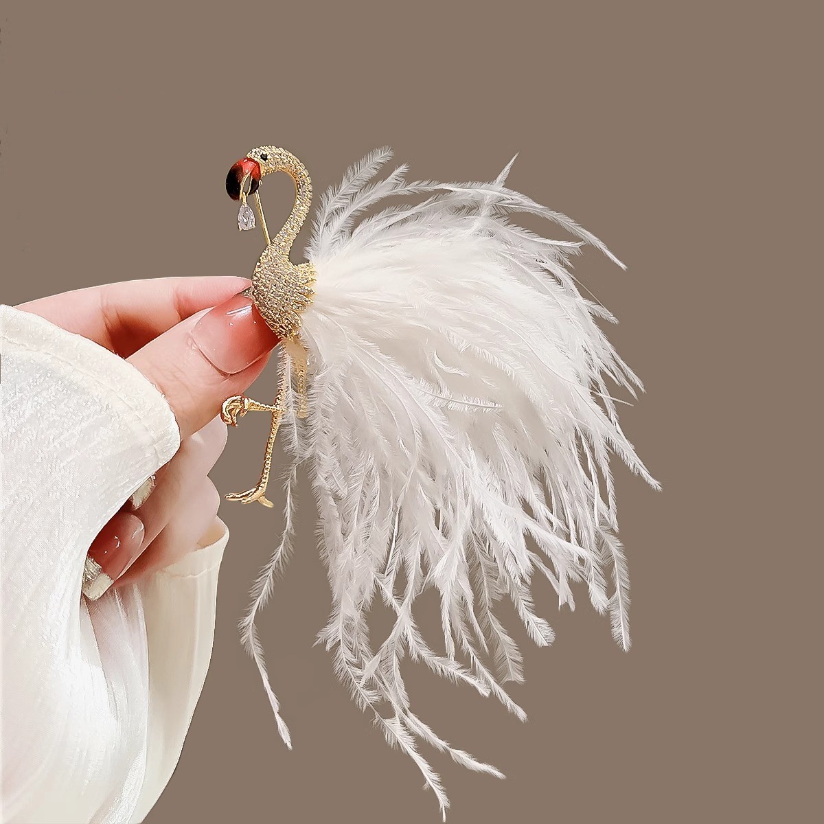 플라밍고 - 하얀 깃털