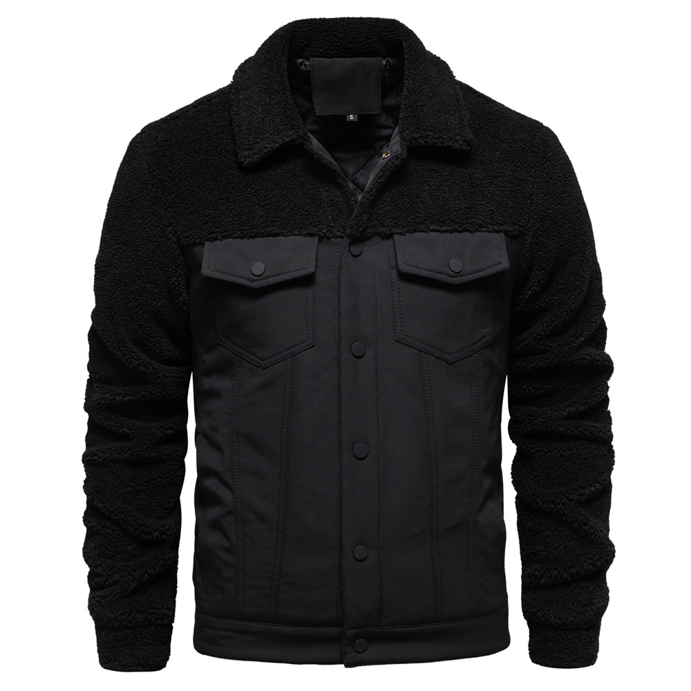 Neue, hochwertige Herren-Lammwolljacke im lässigen Stilmix für Herbst und Winter._voghion.com
