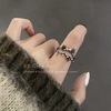 Ring, brand set, adjustable chain, internet celebrity, on index finger